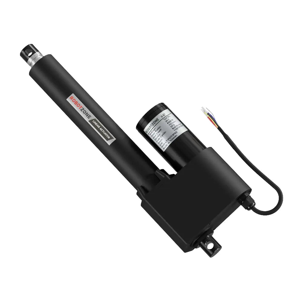 ServoCity 12V スーパーデューティリニアアクチュエータ (推力 458Kg、速度 17.8mm/s、ストローク 152.4mm)
