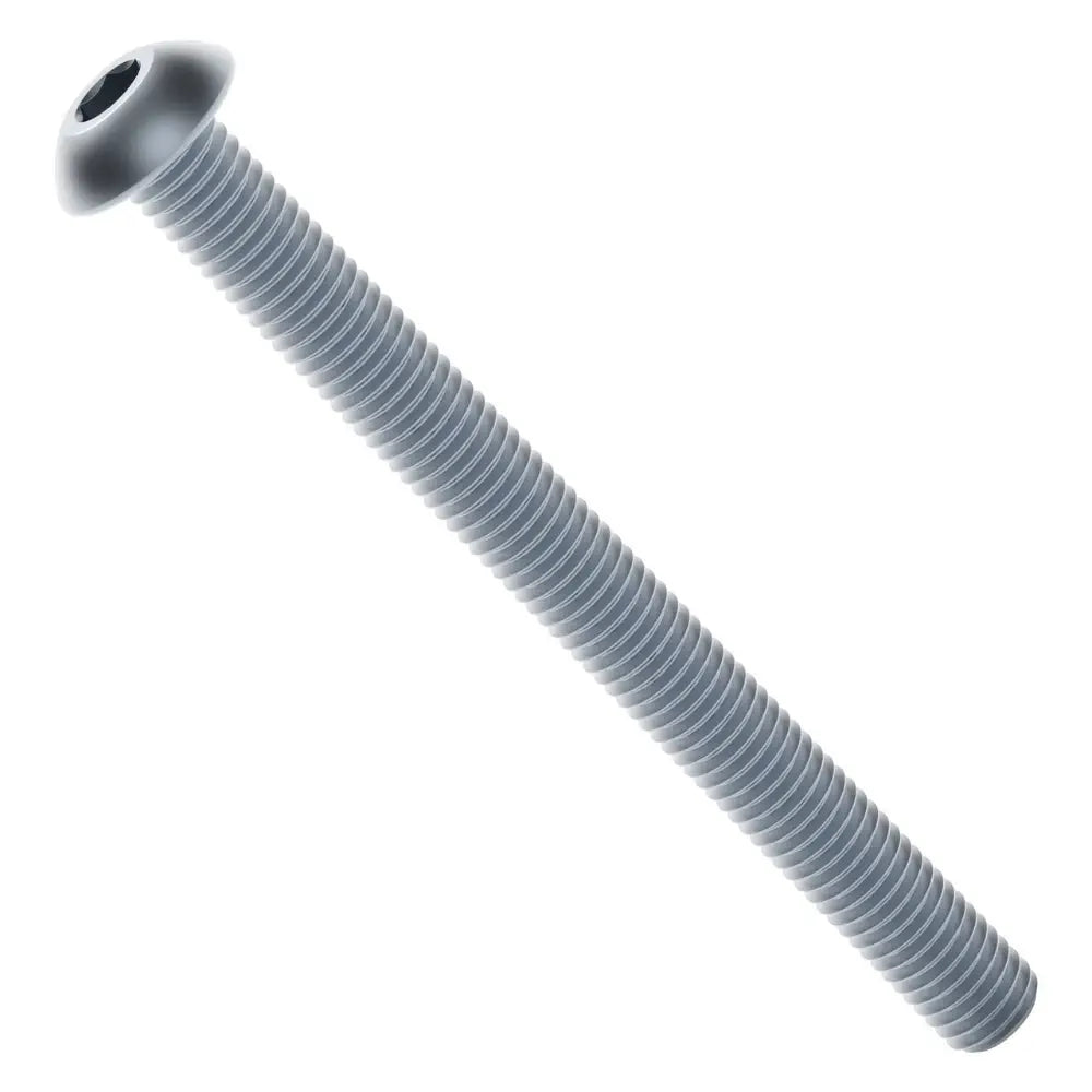 ServoCity 2802シリーズ 亜鉛メッキスチール製 ボタンヘッドネジ (M4 x 0.7mm、長さ 45mm) - 25個パック