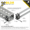 ServoCity フラットピローブロック (内径 6mm、取り付けパターン 16mm x 32mm) - 2個パック