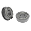 ServoCity 5mm ID フランジ付きボールベアリング (外径 12mm、厚さ 4mm) - 2 個パック