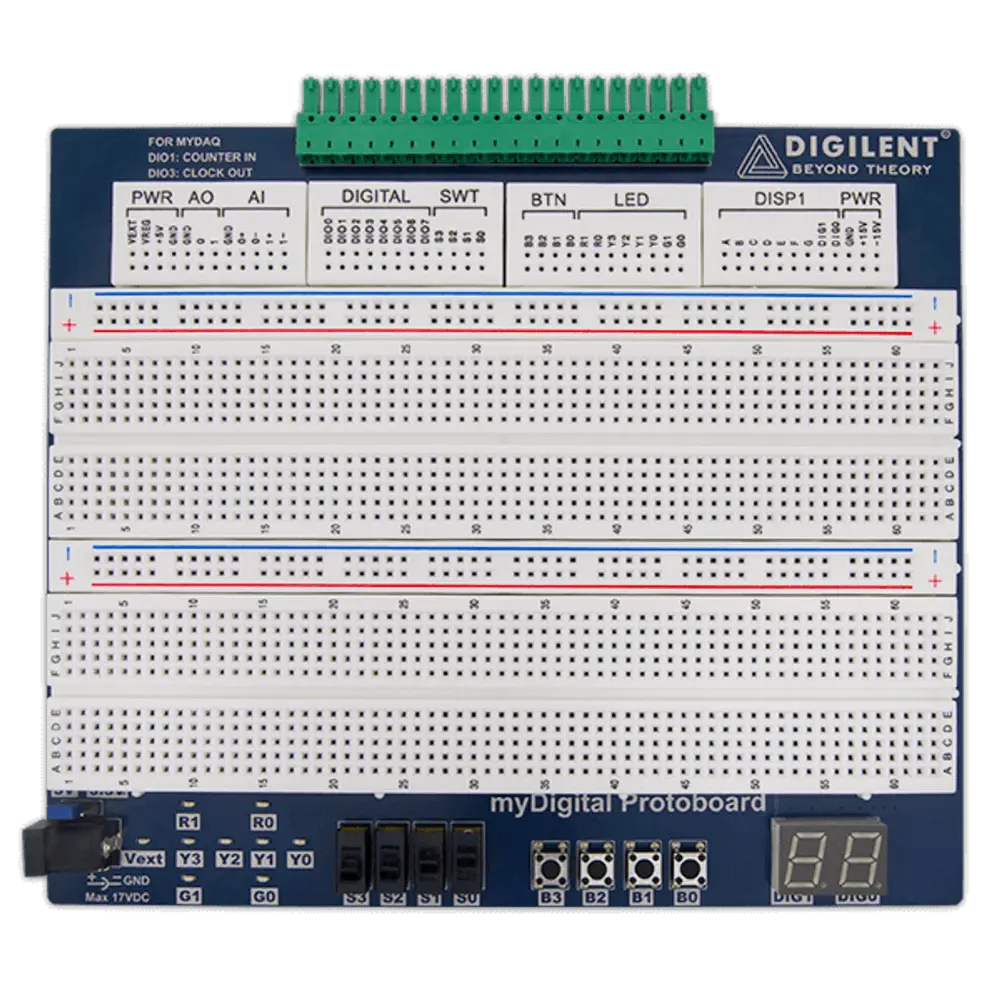 Digilent myDigital プロトボード (NI myDAQ / myRIO用)