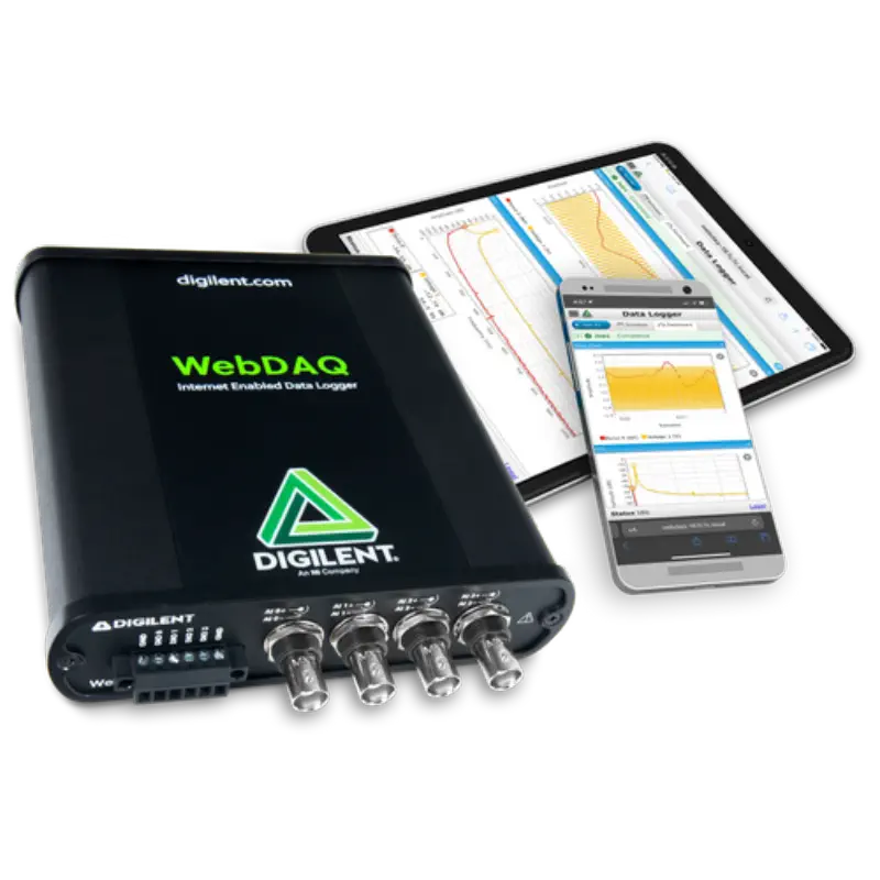WebDAQ 504 インターネット対応振動/加速度データロガー (Digilent Build)