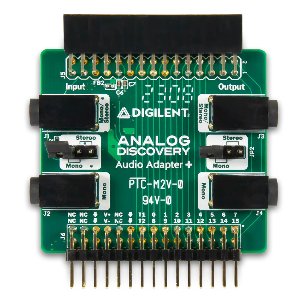 Digilent Analog Discovery オーディオアダプタプラス