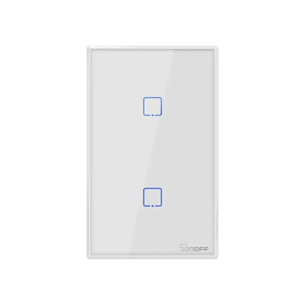 SONOFF TXシリーズ WiFi 壁スイッチ (T0 USタイプ 2ギャング 白色)