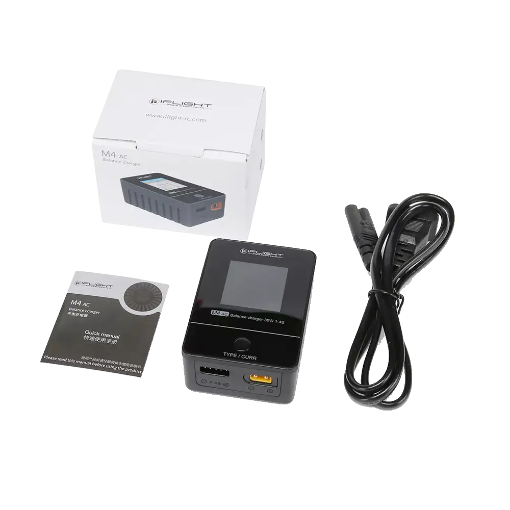iFlight M4 AC 30W 1-4S バッテリ充電器-XT30 - EUプラグ