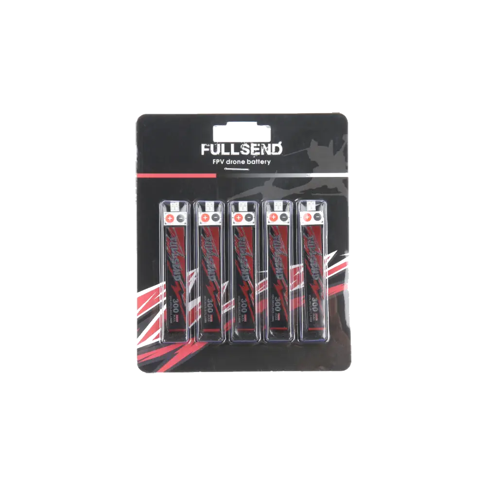 iFlight Fullsend 1S HV 300mAh 40C Lipoバッテリ PH2.0 - 5個