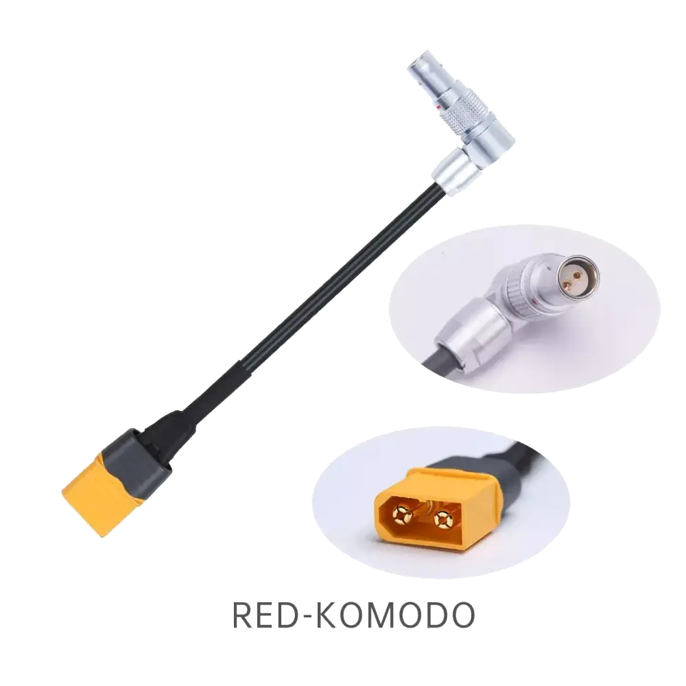 iFlight Taurus X8 XT60H-オス～RED Komodo 電源ケーブル