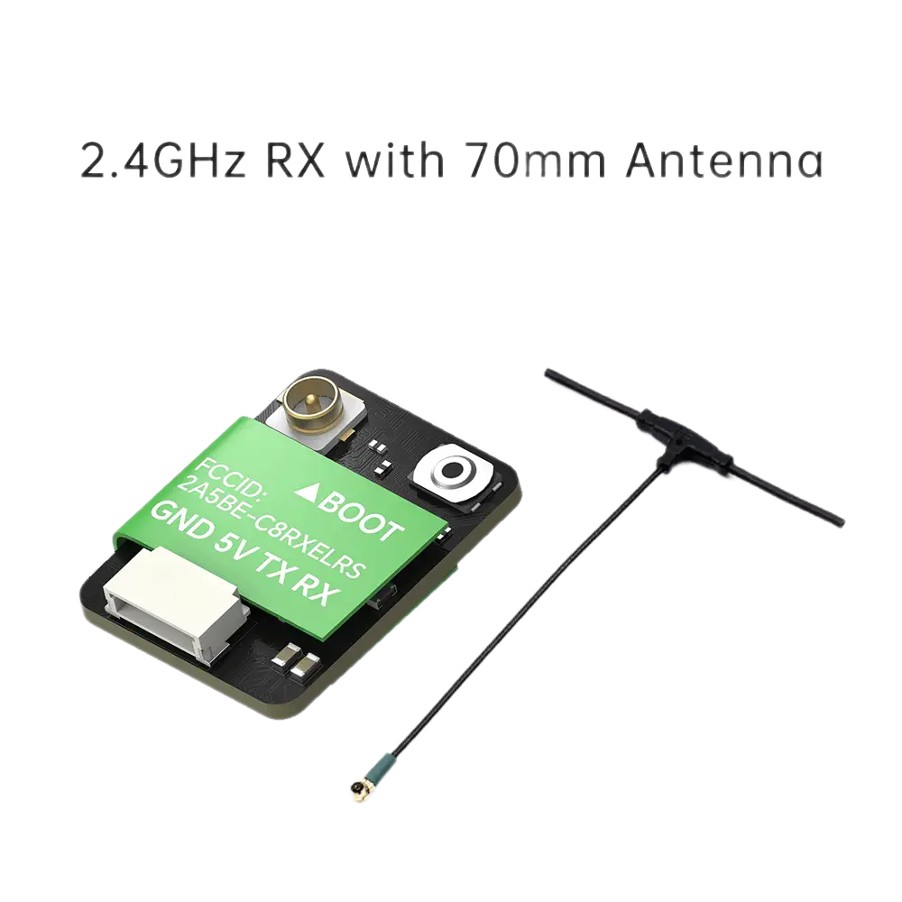 iFlight ELRS 2.4G RX+70mmミニアンテナ