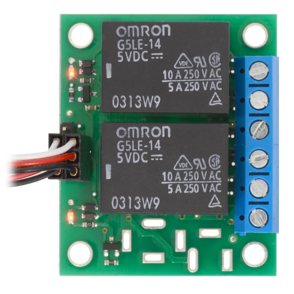 Pololu ベーシック 2 チャンネル SPDT リレー キャリア (5VDC リレー付き) (部分キット)