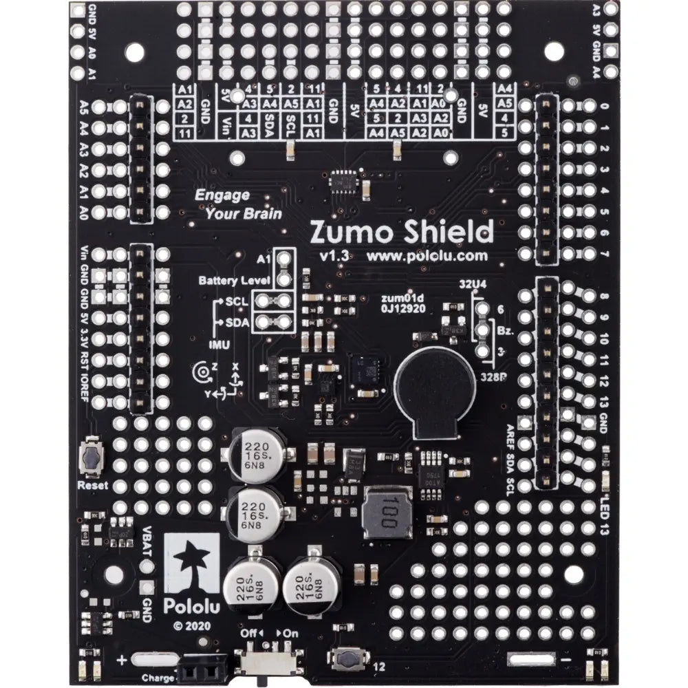 Arduino 用 Pololu Zumo シールド、V1.3