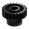 ServoCity 2303 シリーズ スチール、MOD 0.8 ピニオン ギア (6mm D ボア、24 歯)