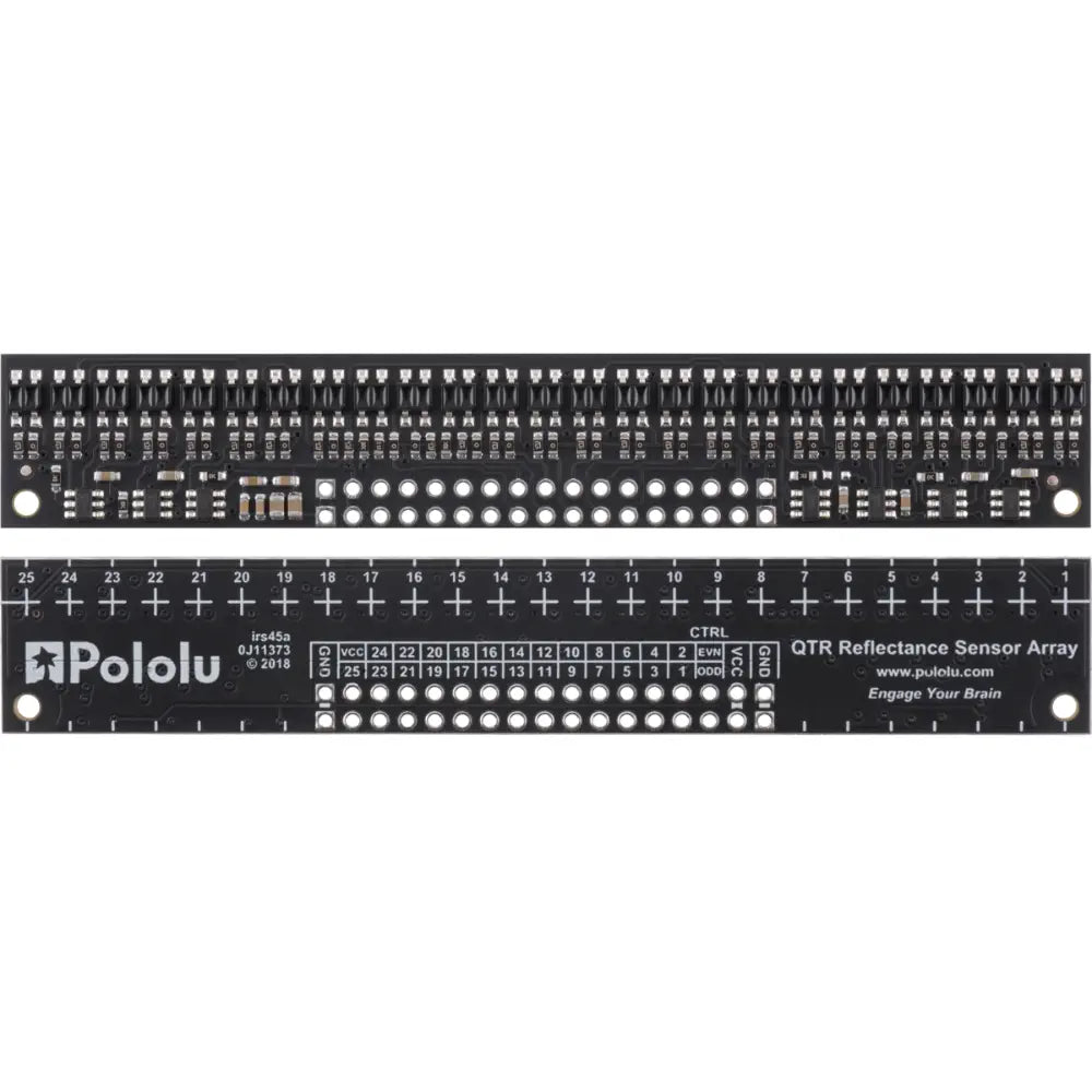 Pololu QTR-HD-25A 反射率センサーアレイ: 25 チャンネル、4mm ピッチ、アナログ出力