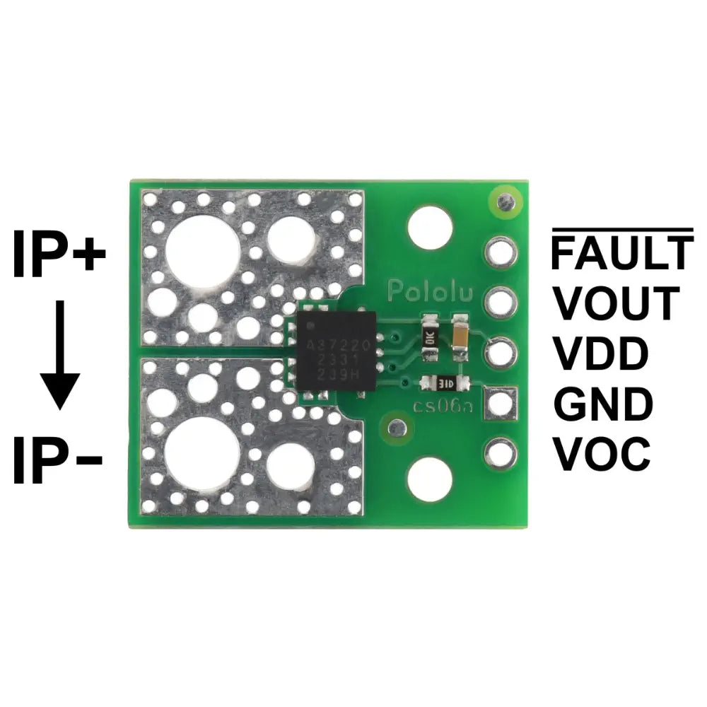 Pololu ACS37220LEZATR-150B5 電流センサー コンパクトキャリア -150A ～ +150A、5V