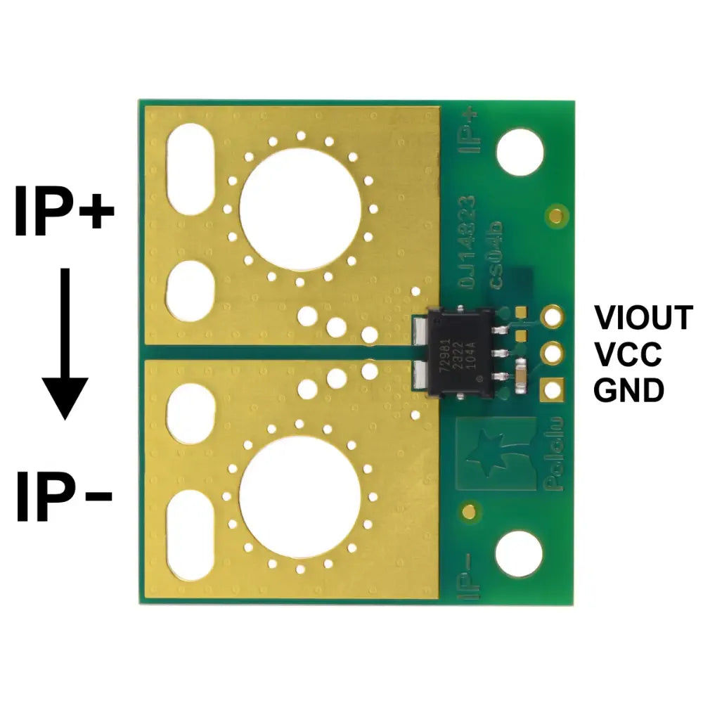 Pololu ACS72981LLRATR-050B3 電流センサー 大型キャリア -50A ～ +50A、3.3V