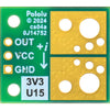 Pololu ACS72981KLRATR-150U3 電流センサー コンパクトキャリア 0A ～ 150A、3.3V