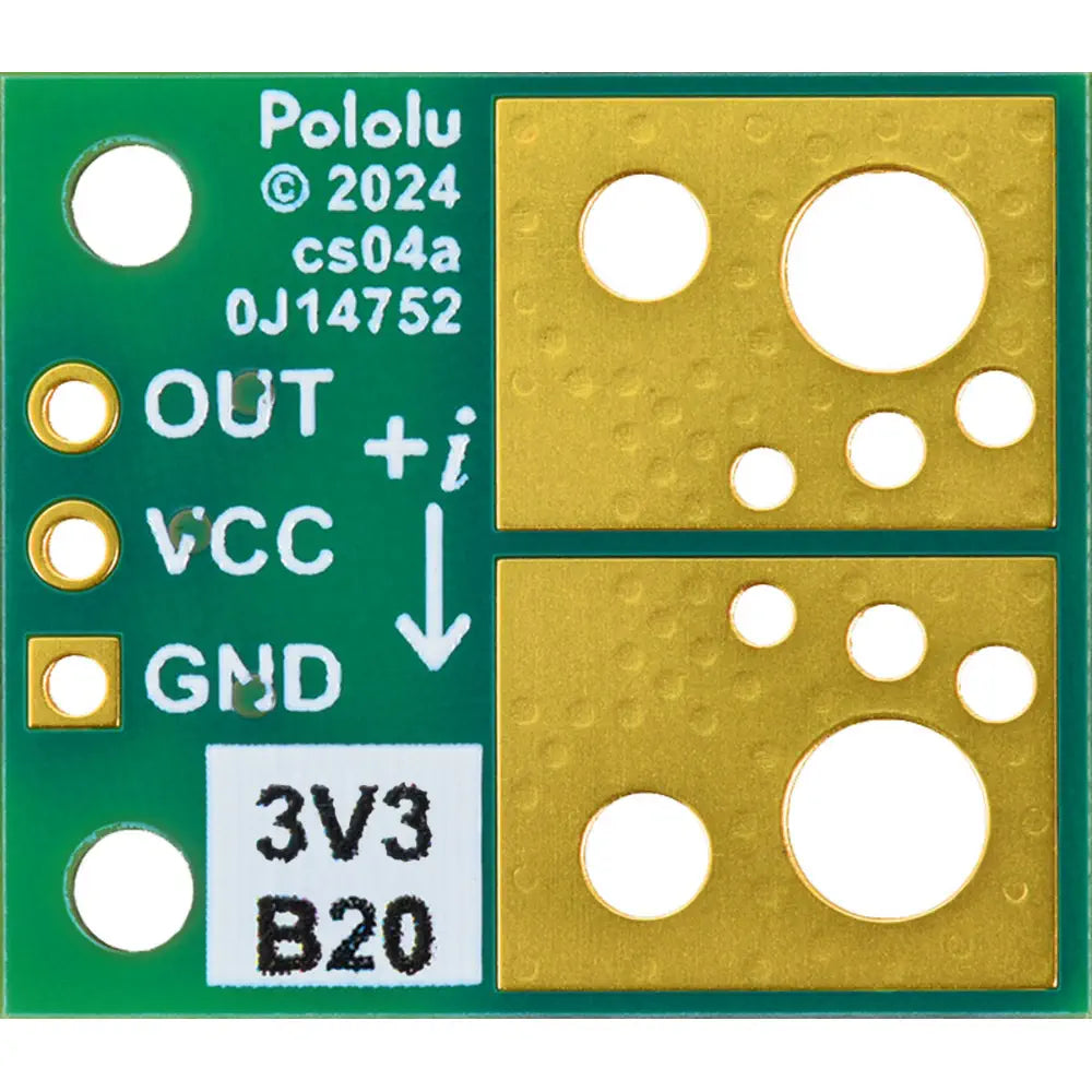 Pololu ACS72981ELRATR-200B3 電流センサー コンパクトキャリア -200A ～ +200A、3.3V