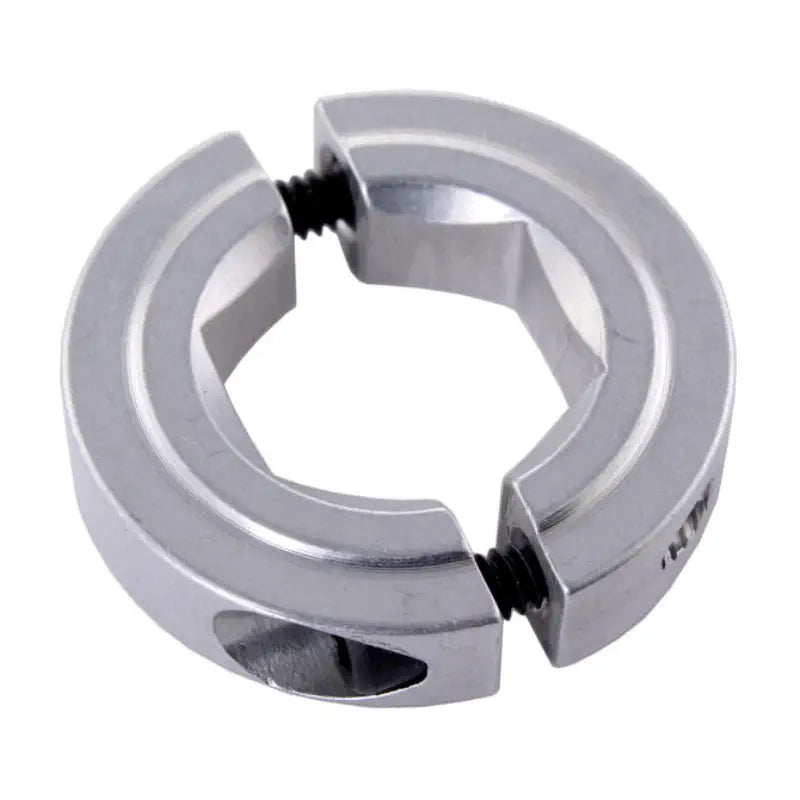 AndyMark 1/2 Inch (12.7mm) 六角カラークランプ シルバー 薄型 (0.25 Inch (6.4mm)) スプリットタイプ