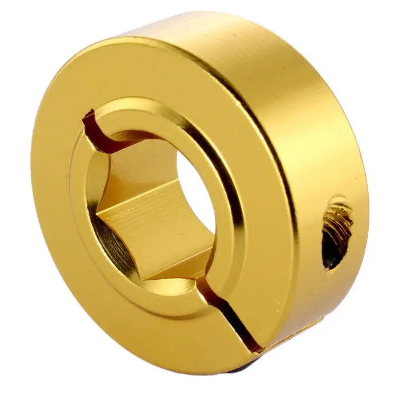 AndyMark 1/2 Inch (12.7mm) 六角カラークランプ ゴールド HD (0.5 Inch (12.7mm)) 固定タイプ