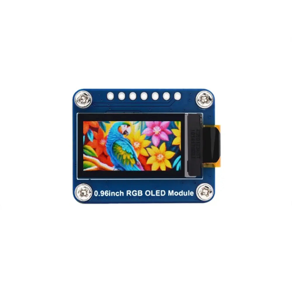 Waveshare 0.96インチ RGB OLEDディスプレイモジュール、64×128解像度、65K色、SPIインターフェース