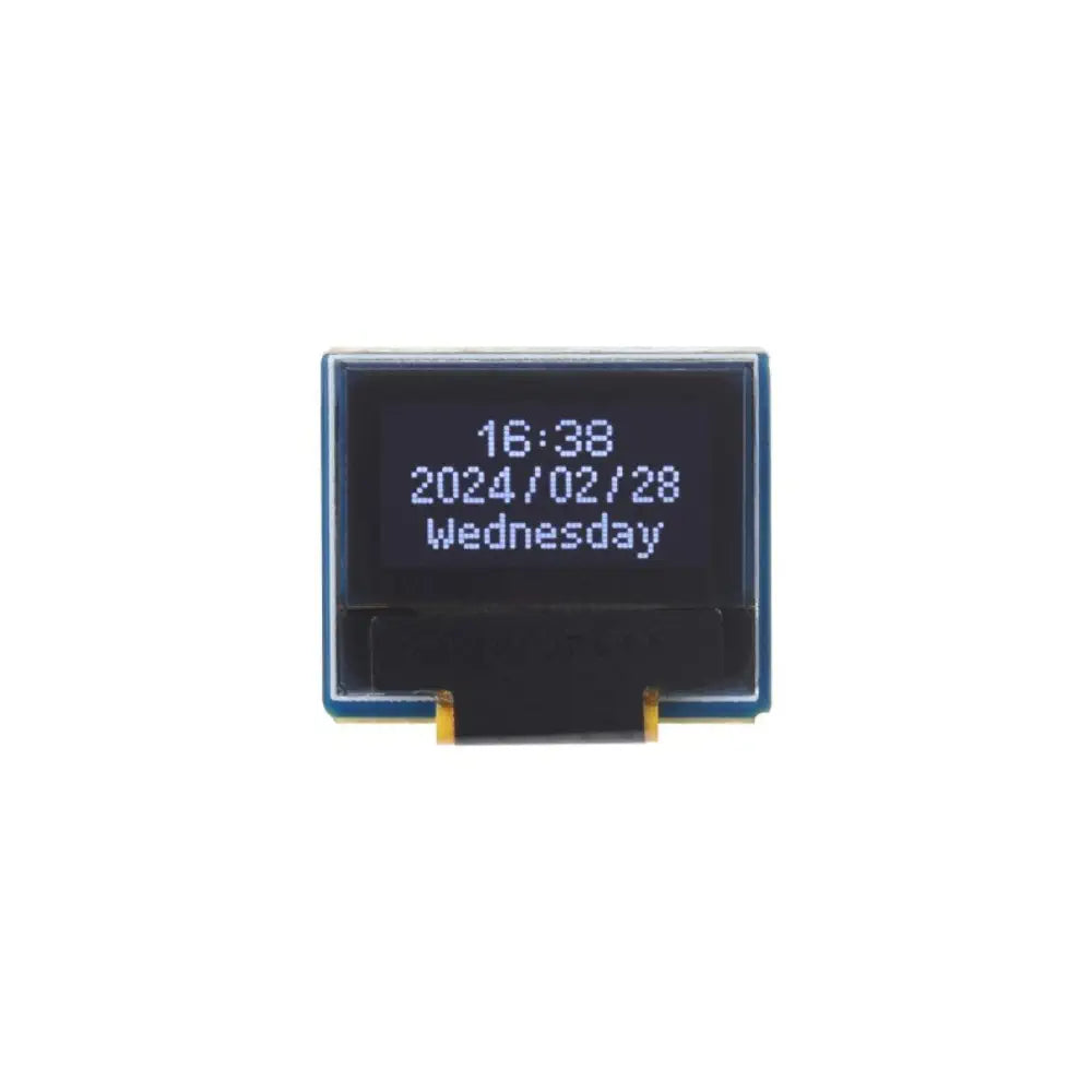 Waveshare 0.49インチ OLEDディスプレイモジュール、64×32解像度、I2C通信、黒/白ディスプレイカラー