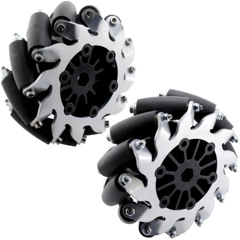 AndyMark 4 inch BB メカナムホイール (ボア 0.375 inch 六角、フルセット)