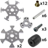 AndyMark 3インチ アルミニウム製オムニホイール (3/8 inch 六角ボア付き)
