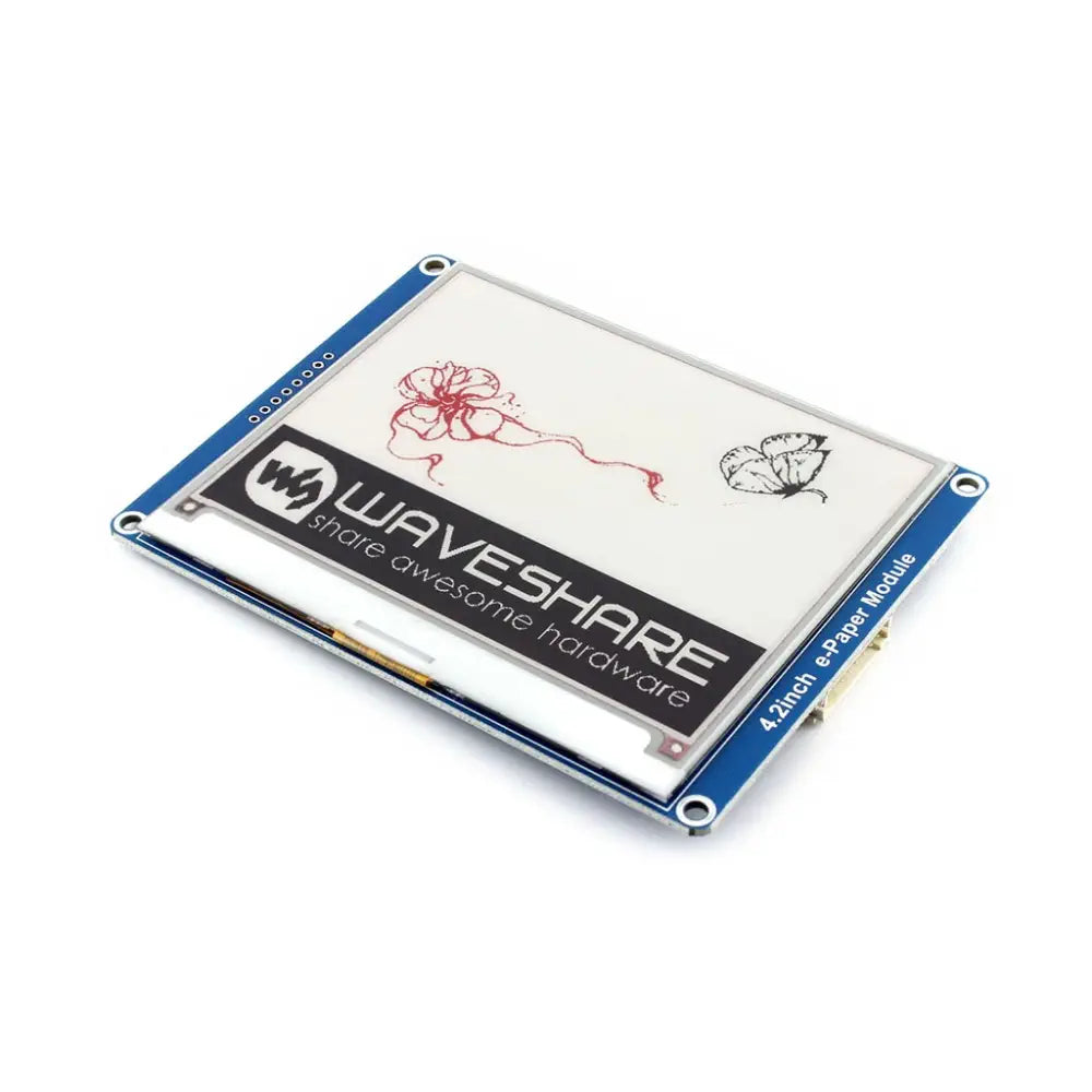 Waveshare 4.2インチ E-Ink ディスプレイ モジュール、400x300、3色