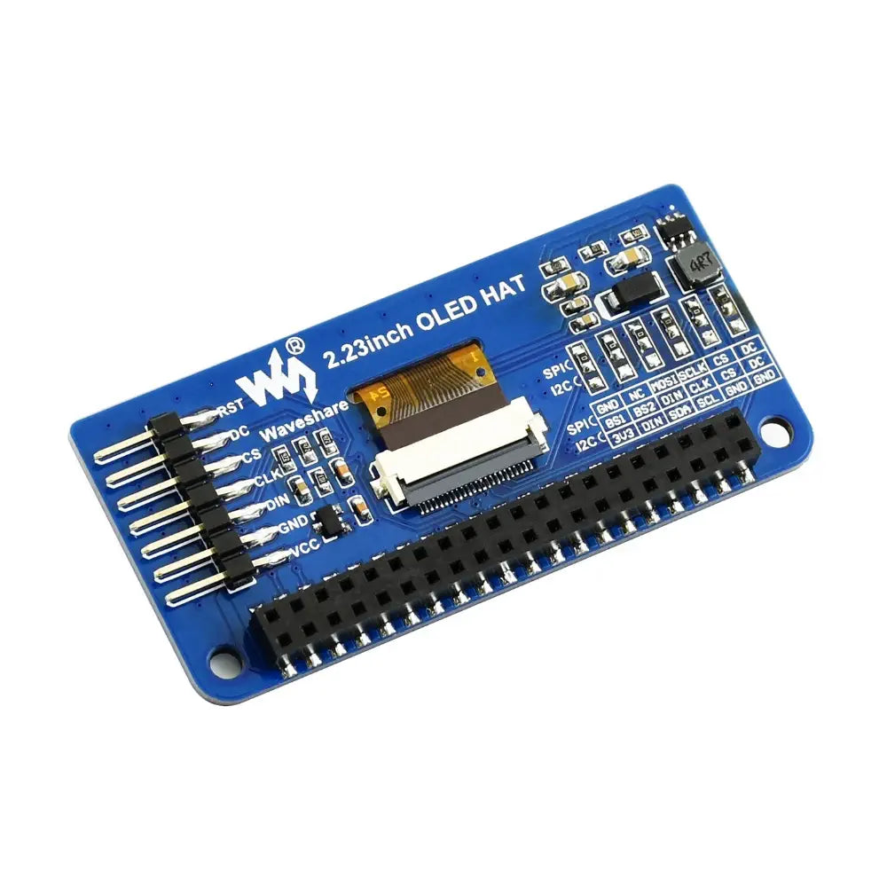 Waveshare 128×32、2.23インチ OLED ディスプレイ HAT (Raspberry Pi 用)