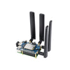 Waveshare SIM8262A-M2 5G HAT for Raspberry Pi、クアッドアンテナ 5G NSA、マルチバンド、5G/4G/3G 対応 (ケース付き)