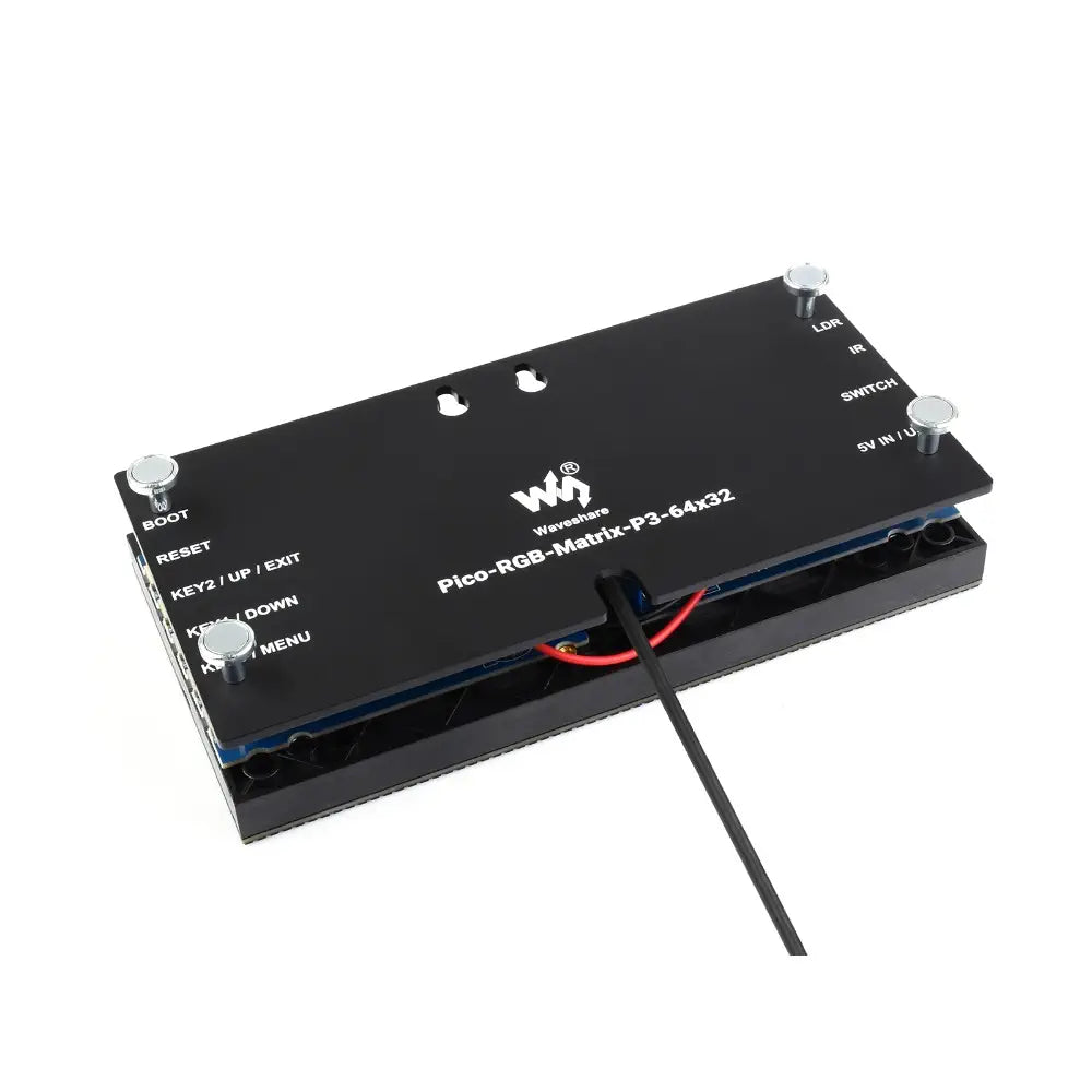 Waveshare RGB フルカラー デジタル時計、Raspberry Pi Pico 用、64×32 グリッド、正確な RTC