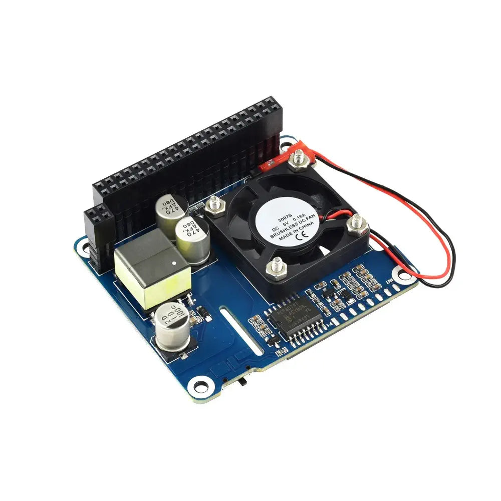 Raspberry Pi 3B+/4B および 802.3af PoE ネットワーク用 Waveshare Power over Ethernet HAT (B)