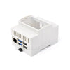 Waveshare DINレール ABSケース Raspberry Pi 5用、大きな内部スペース、インジェクションモジュール