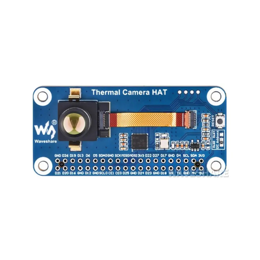 Waveshare 長波 IR サーマル イメージング カメラ モジュール、Raspberry Pi IR カメラ、80×62 ピクセル (T40pin GPIO、広角)