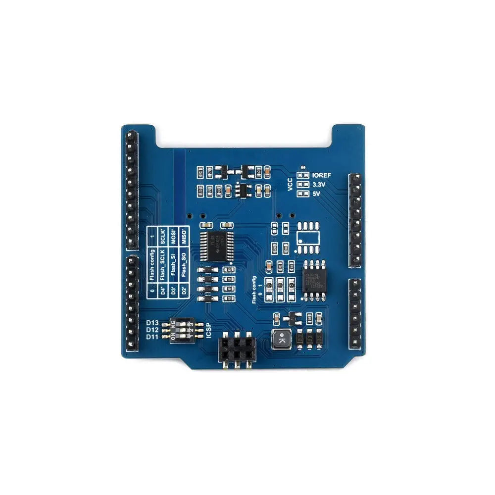 Waveshare ユニバーサル E-Paper Raw パネル ドライバー シールド (B)、NUCLEO / Arduino、MX25R6435F フラッシュ チップ、外部 RAM 用