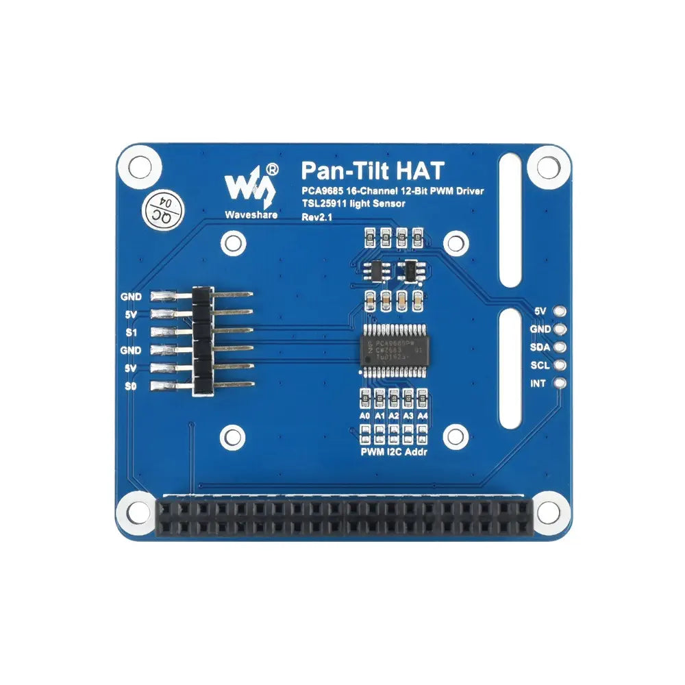 Raspberry Pi 用 Waveshare 2-DOF パンチルト HAT