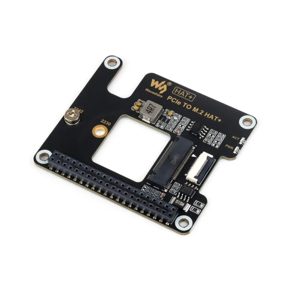 Waveshare PCIe から M.2 へのアダプター、Raspberry Pi 5 HAT 用、NVMe、M.2 ソリッド ステート ドライブ (256GB) をサポート