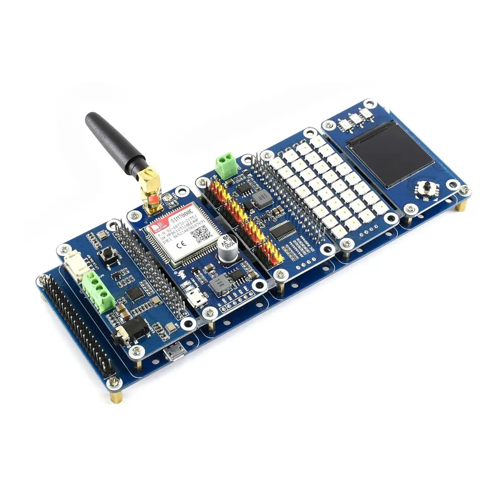 Raspberry Pi 用の Waveshare Stack HAT は、一度に最大 5 つの HAT をスタックできます。