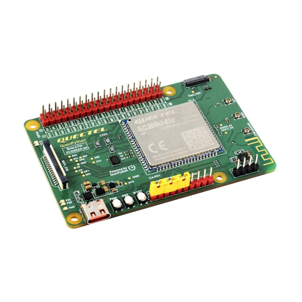 QuecPython 向け Waveshare EC200U-EU C4-P01 開発ボード、マルチモードおよびマルチバンド サポート、LTE Cat-1 / Bluetooth、GNSS