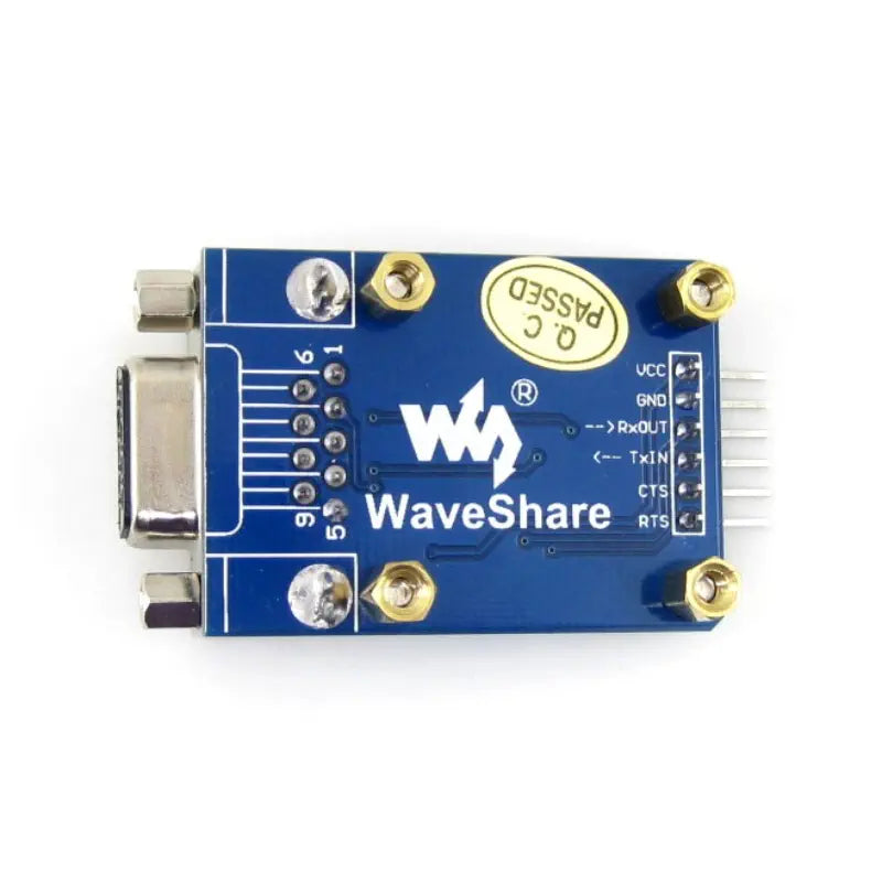 Waveshare RS232 通信ボード SP3232、3V-5.5V、ESD 強化、ハードウェア フロー制御