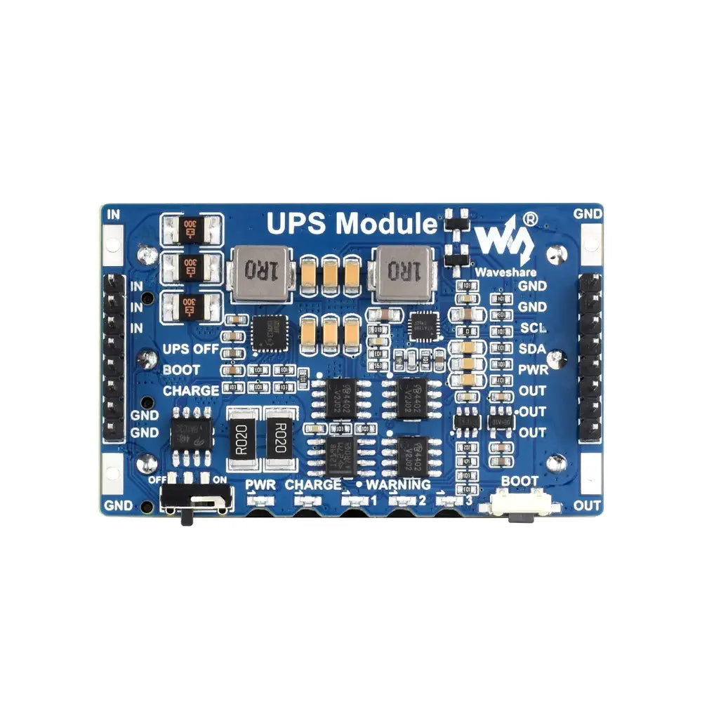 Waveshare ミニ無停電電源装置モジュール、充電と電源出力を同時にサポート、5V 2.5A 出力