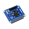 Waveshare PWM 制御ファン HAT (Raspberry Pi 用)、I2C、温度モニター