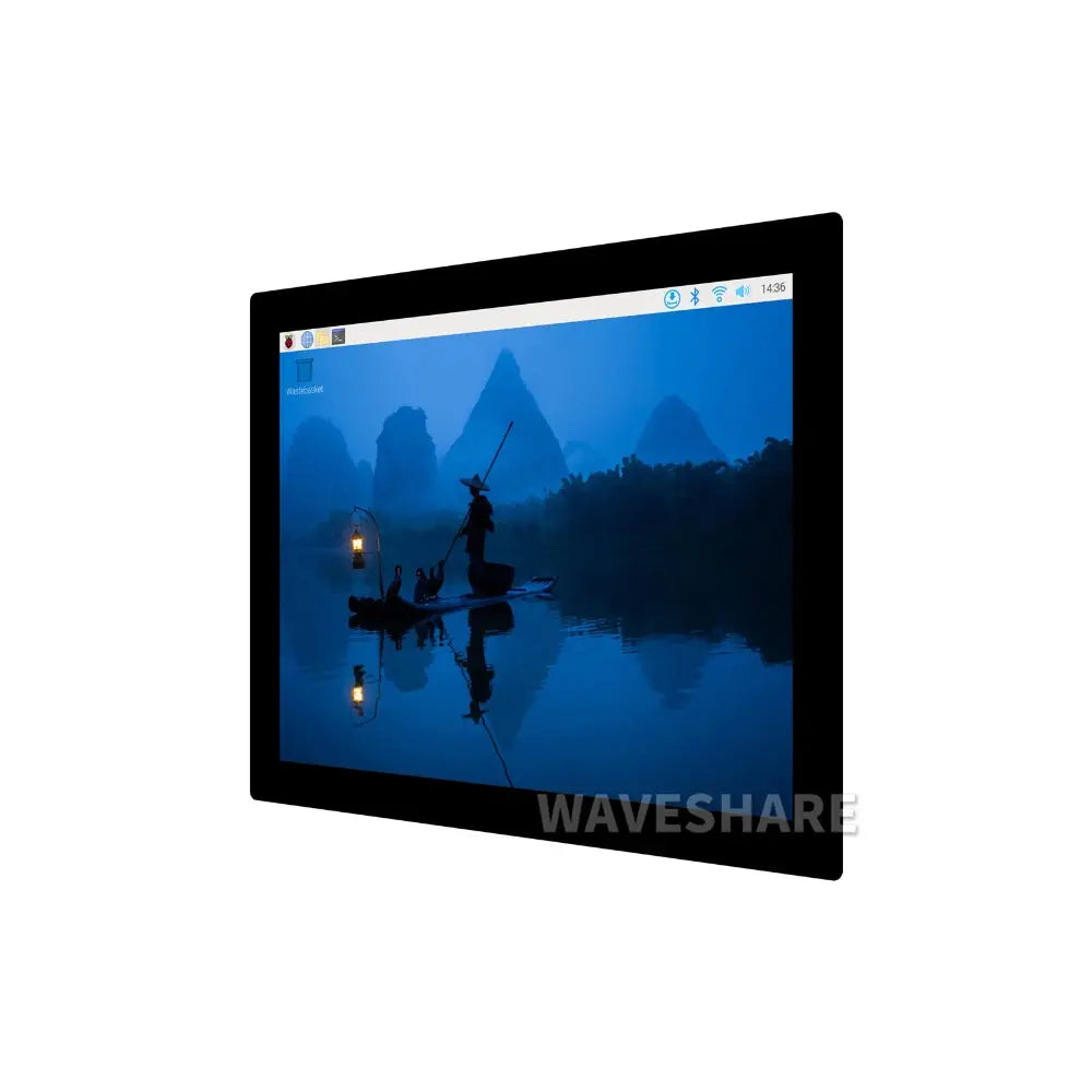 Waveshare 9.7 インチ 静電容量式タッチ ディスプレイ、768×1024、強化ガラス パネル、HDMI インターフェイス、IPS パネル、10 ポイント タッチ