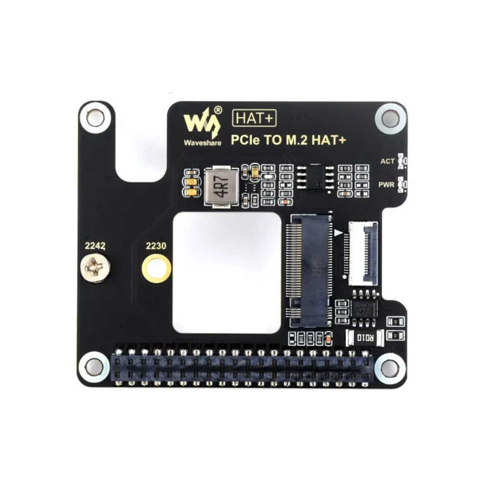 Waveshare PCIe から M.2 へのアダプタ、Raspberry Pi 5 HAT 用、NVMe、M.2 ソリッド ステート ドライブをサポート