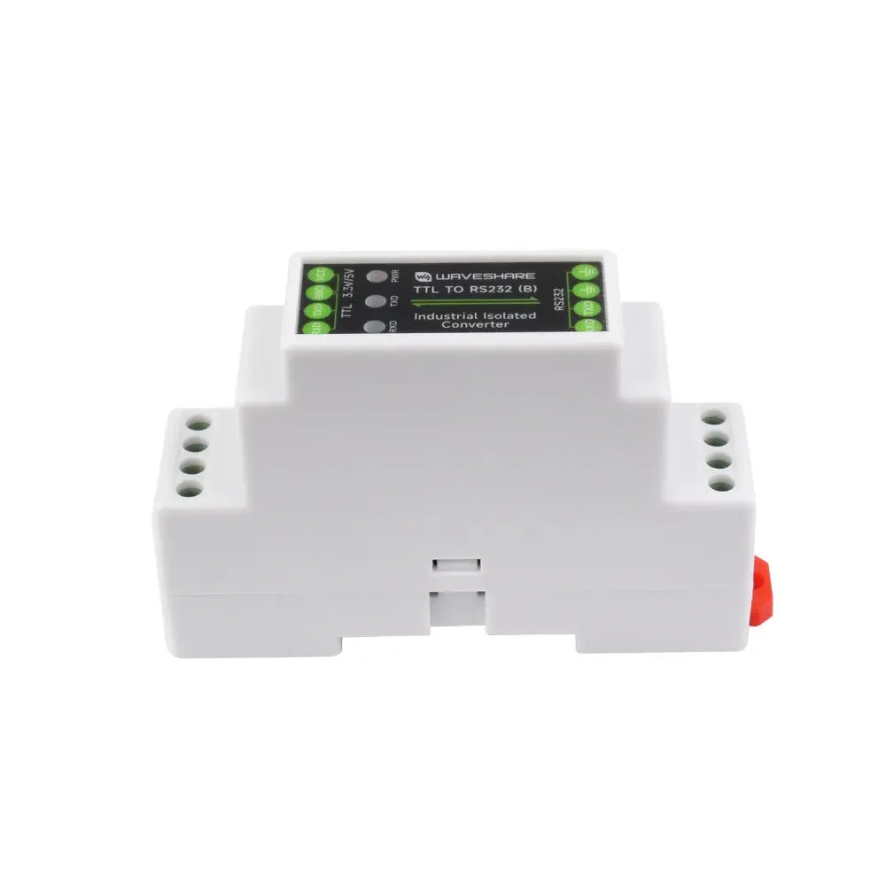 Waveshare レールマウント TTL から RS232 へのガルバニック絶縁コンバータ、全二重通信、TTL シリアルコンバータ