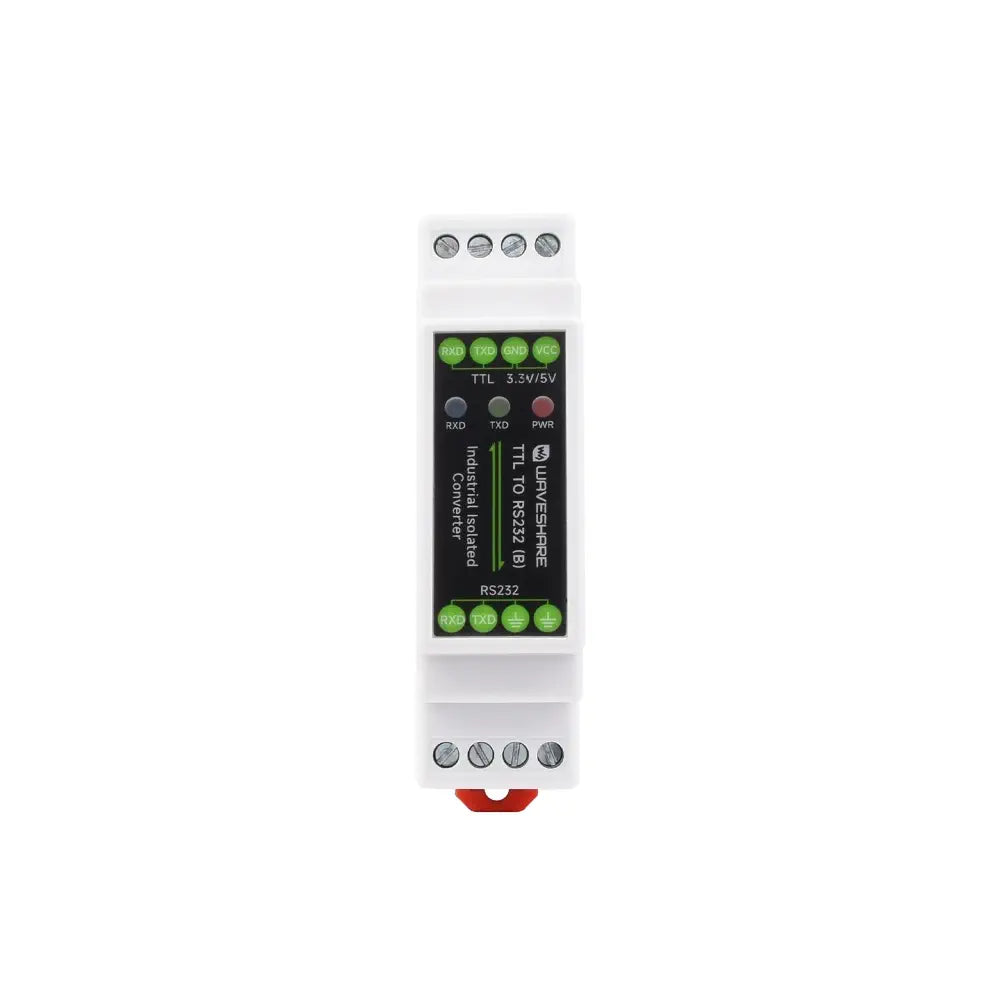 Waveshare レールマウント TTL から RS232 へのガルバニック絶縁コンバータ、全二重通信、TTL シリアルコンバータ