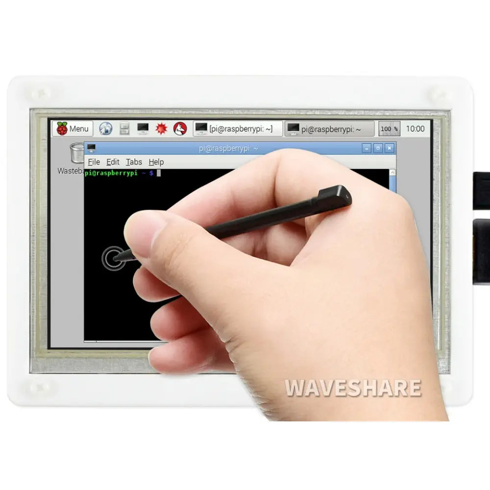 Waveshare 5インチ抵抗型タッチスクリーンLCD (B) バイカラーケース付き、800×480、HDMI、低電力
