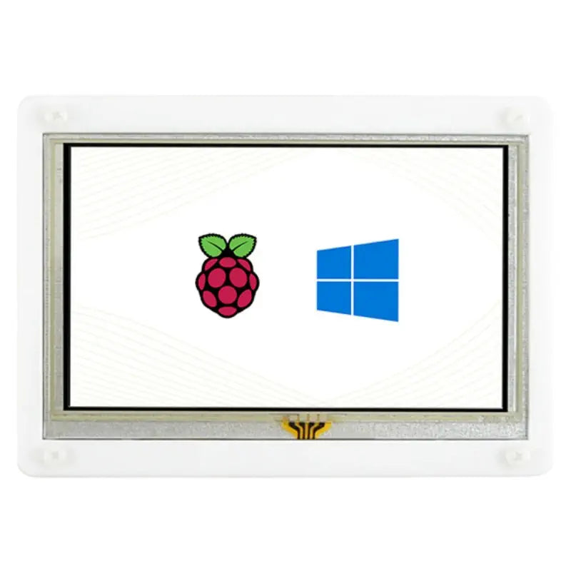 Waveshare 5インチ抵抗型タッチスクリーンLCD (B) バイカラーケース付き、800×480、HDMI、低電力