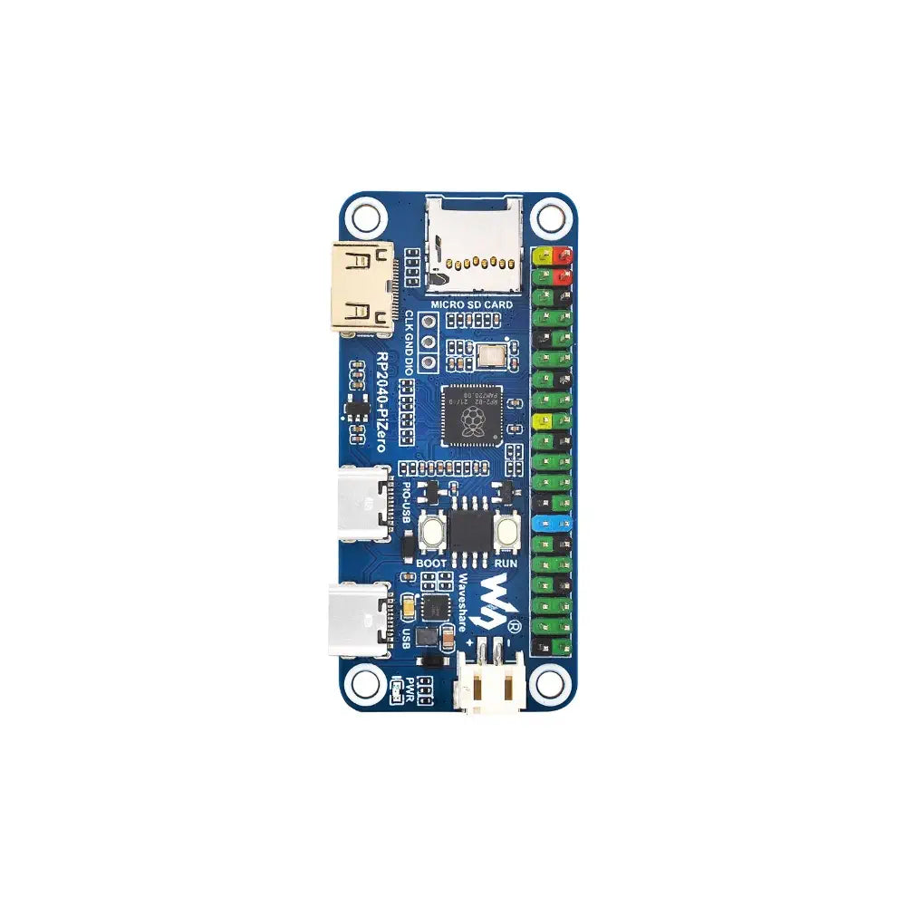 Waveshare RP2040-PiZero 開発ボード、RP2040 ベース、264KB SRAM、16MB オンボード フラッシュ メモリ
