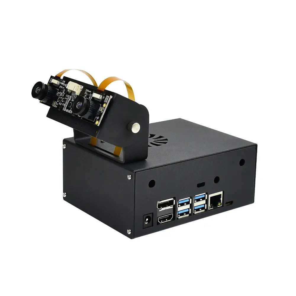 Waveshare Jetson Nano メタルケース (C)、カメラホルダー、内部ファン設計