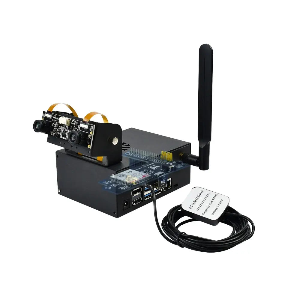 Waveshare Jetson Nano メタルケース (C)、カメラホルダー、内部ファン設計